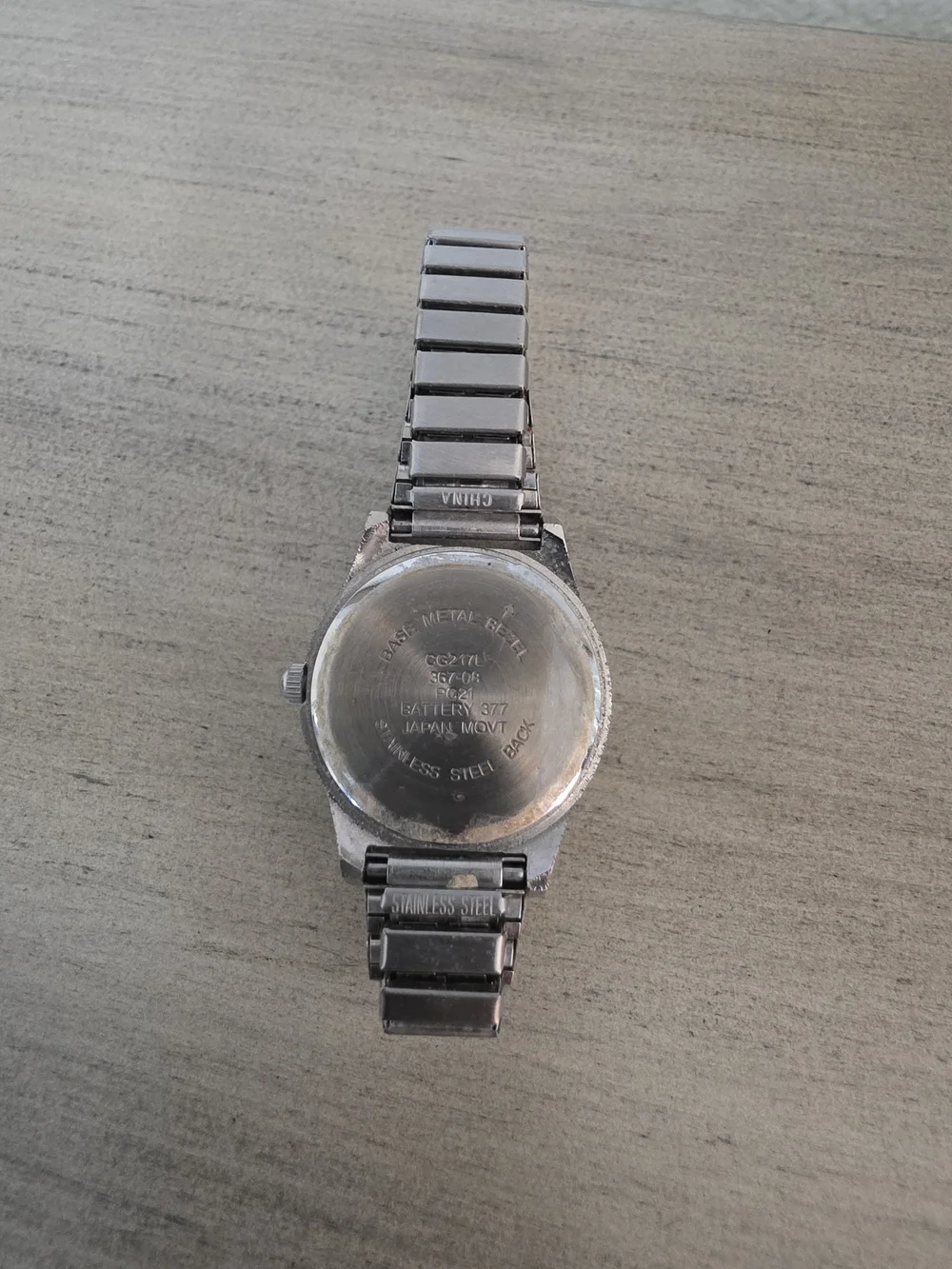 Silver Stainless Steel Quartz Watch - White Dial